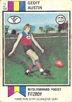 1974 Scanlens VFL #31 Geoff Austen Front